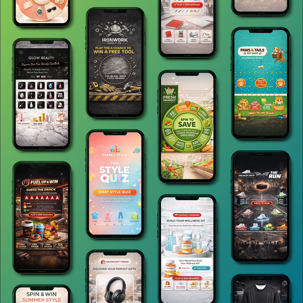 Gamification mobile apps showing game mechanics and engagement features