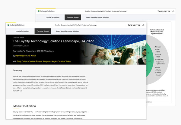 Forrester Report webpage